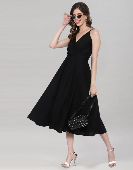 Black Flared Dress | Sudathi