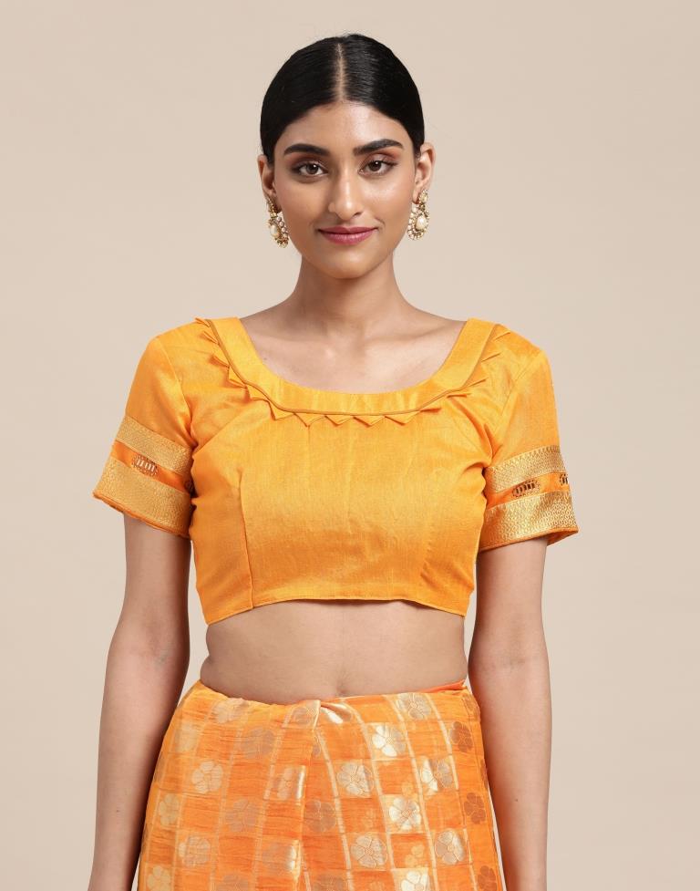 Orange Silk Saree | Sudathi