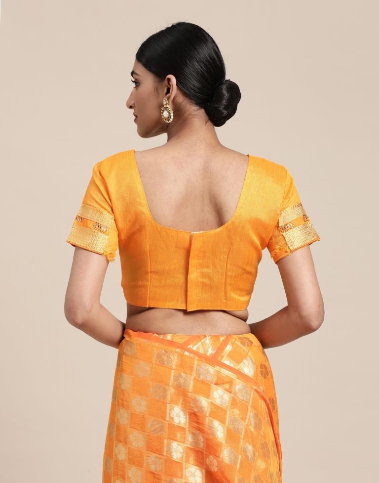 Orange Silk Saree | Sudathi