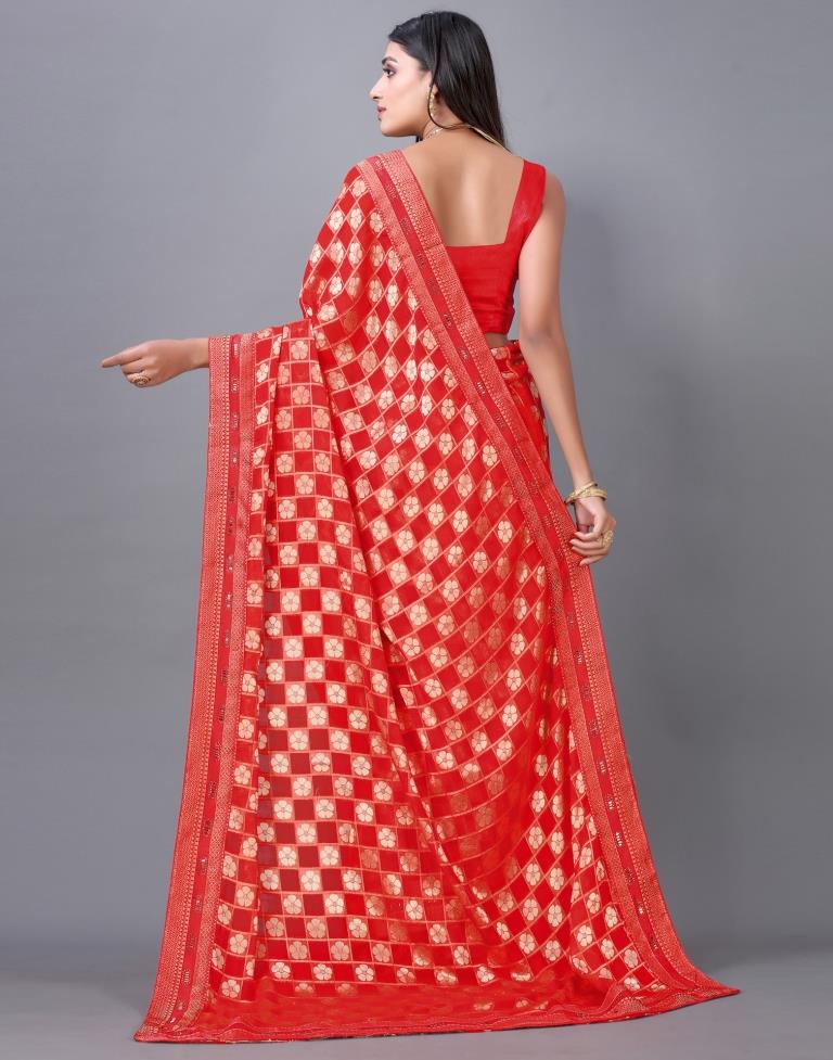 Red Silk Saree | Sudathi