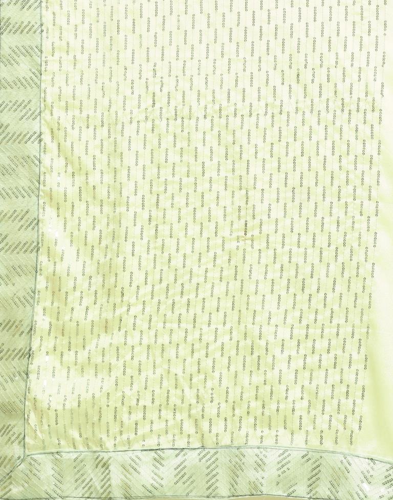 Pastel Mint Green Silk Saree | Sudathi