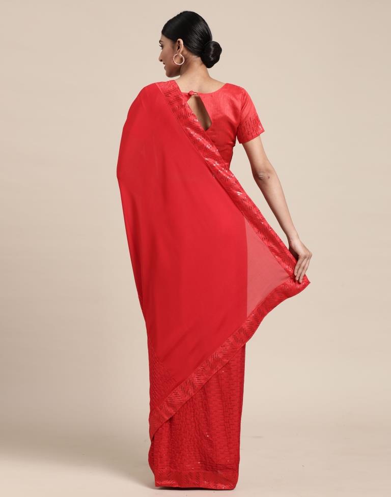 Red Silk Saree | Sudathi
