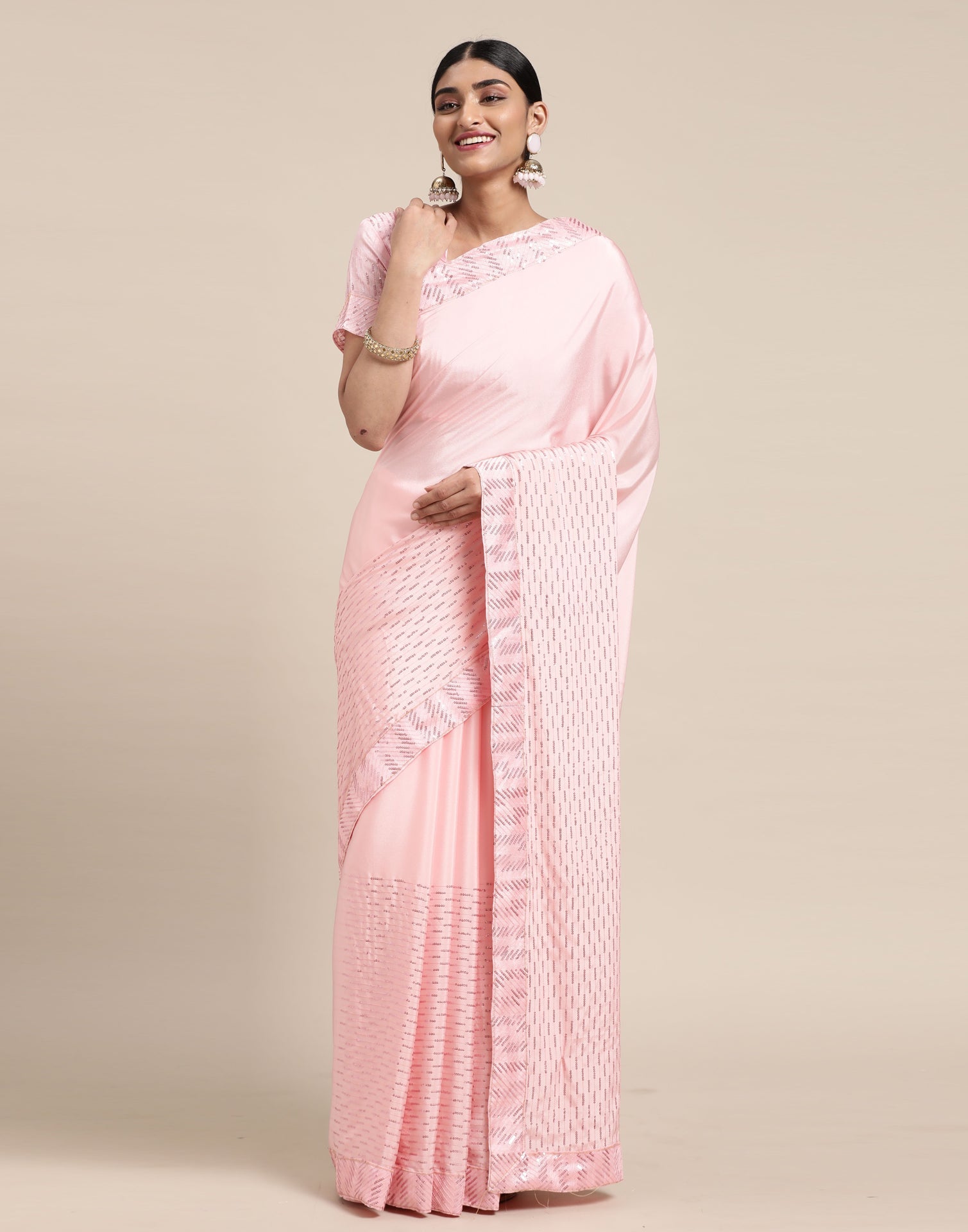 Light Pink Silk Saree | Sudathi