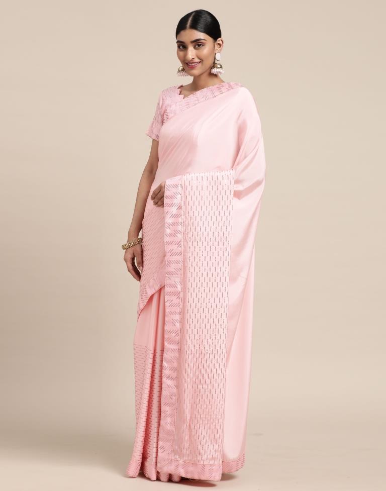 Light Pink Silk Saree | Sudathi