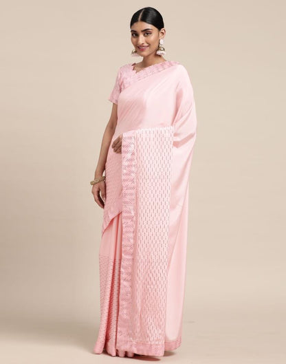 Light Pink Silk Saree | Sudathi