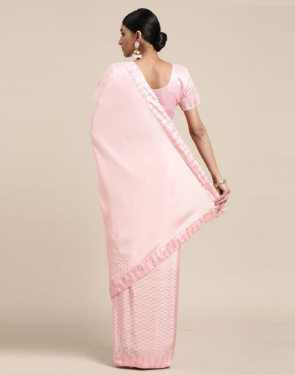Light Pink Silk Saree | Sudathi
