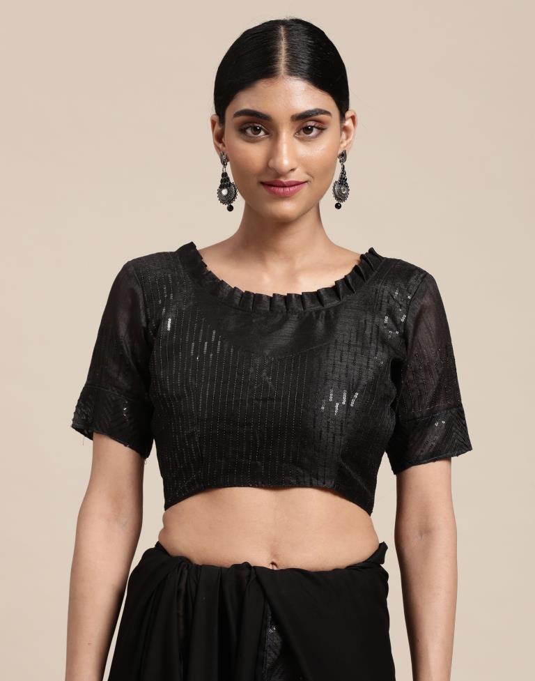 Black Silk Saree | Sudathi