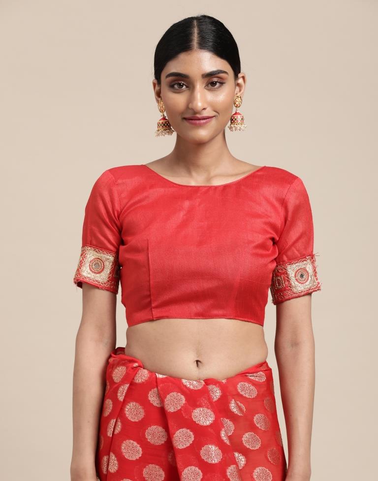 Red Embroidery Saree | Sudathi