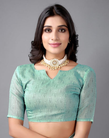 Dusty Green Cotton Saree | Sudathi