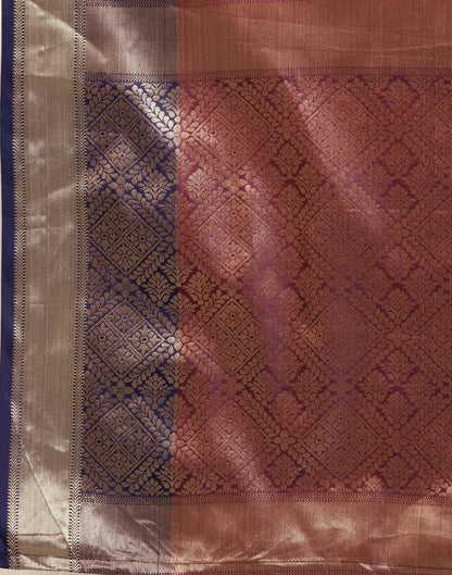 Dark Pink Silk Saree | Leemboodi