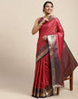 Dark Pink Silk Saree | Leemboodi