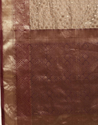 Dark Brown Silk Saree | Sudathi