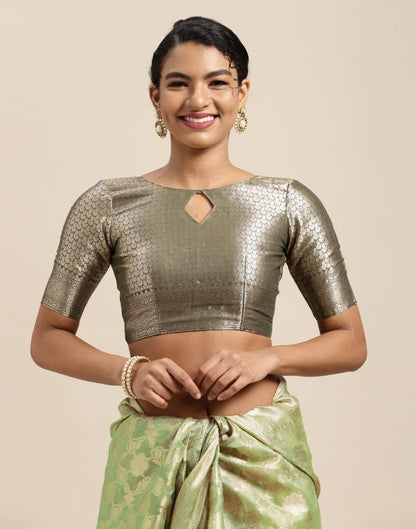 Pista Green Silk Saree | Sudathi