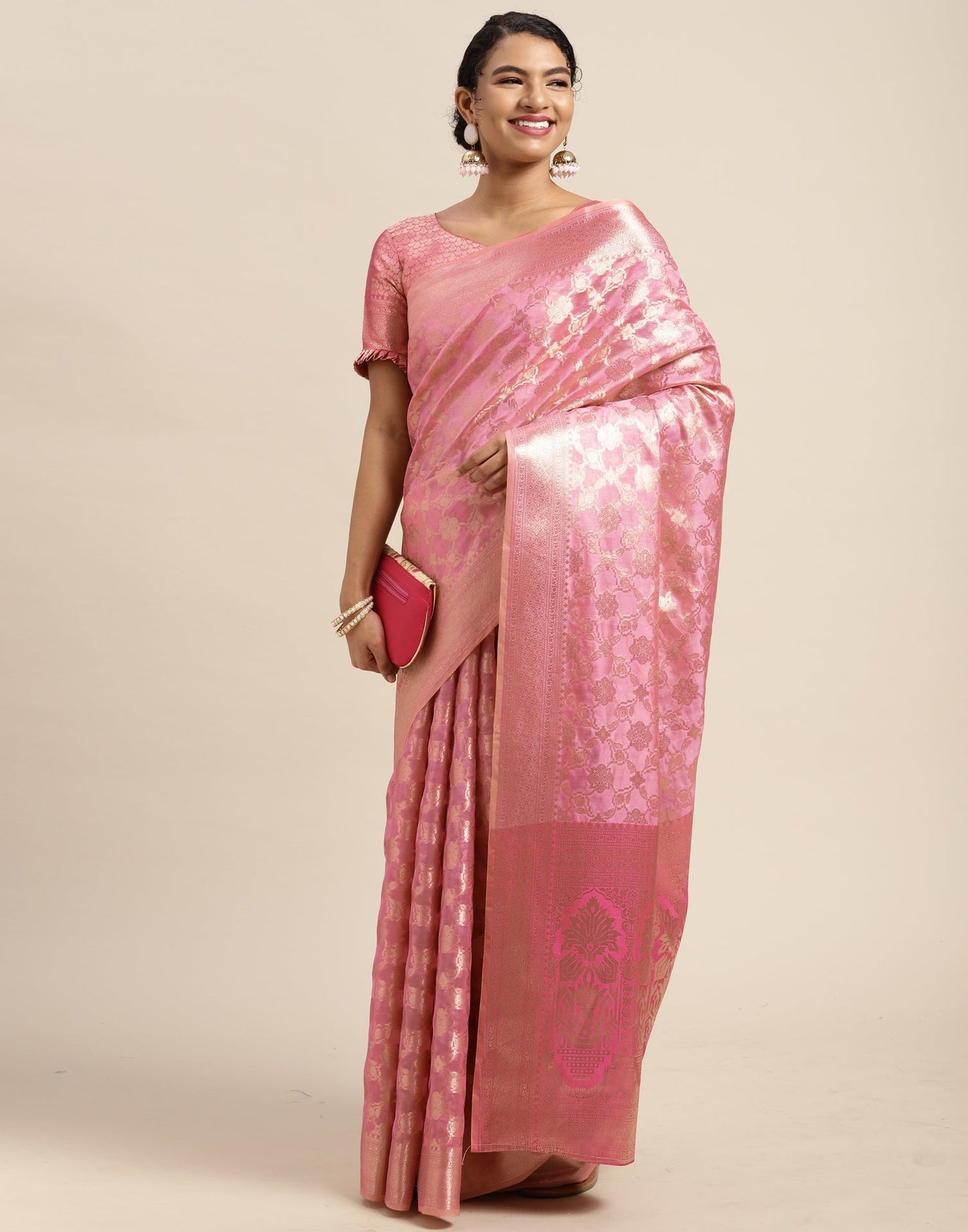 Light Pink Silk Saree | Sudathi