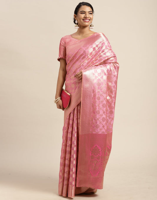 Light Pink Silk Saree | Sudathi
