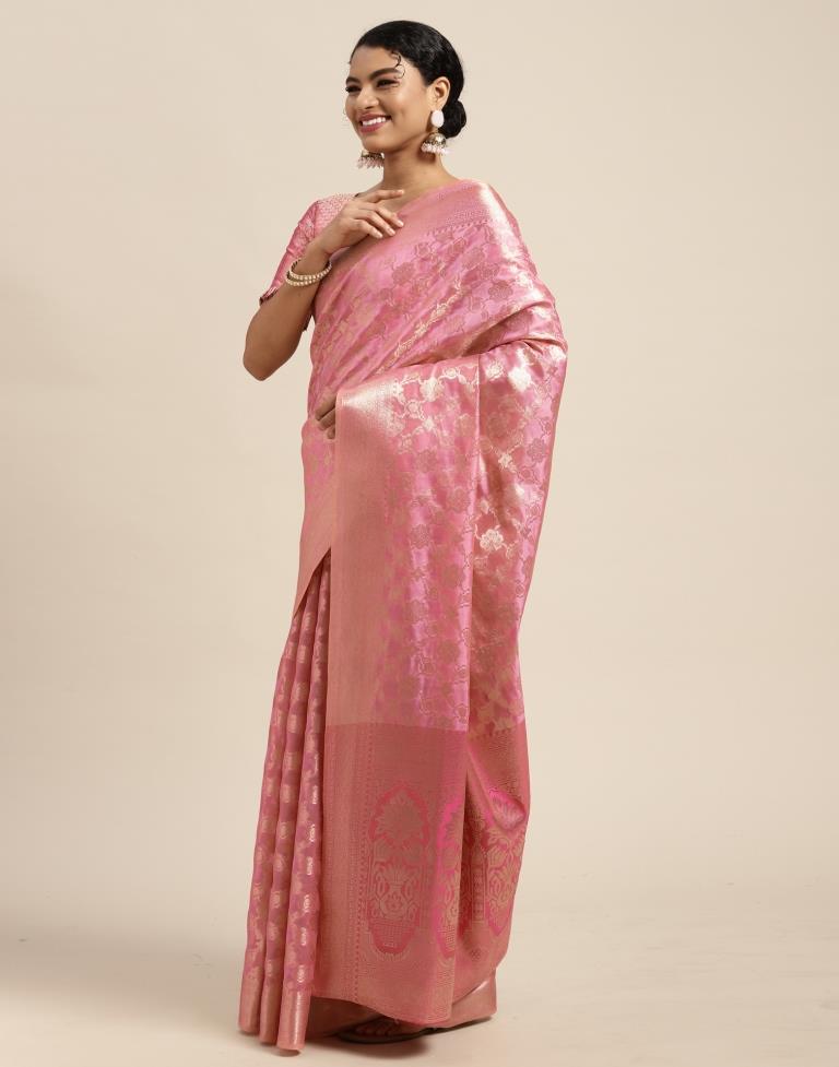 Light Pink Silk Saree | Sudathi