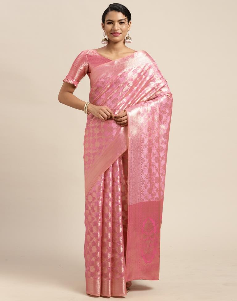 Light Pink Silk Saree | Sudathi