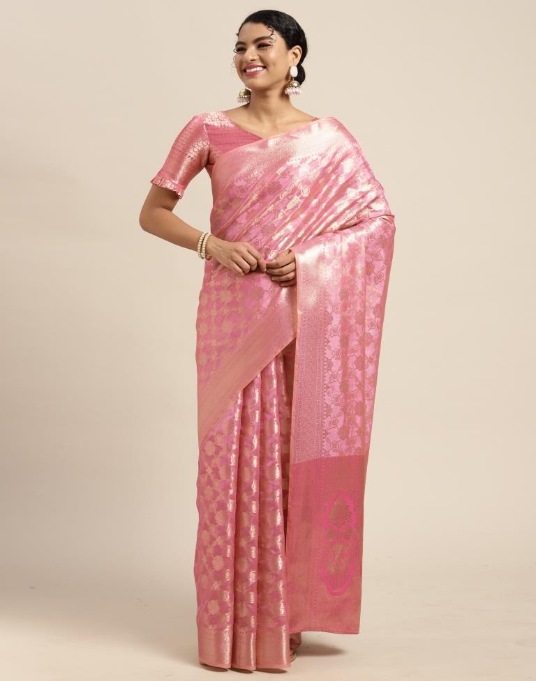 Light Pink Silk Saree | Sudathi