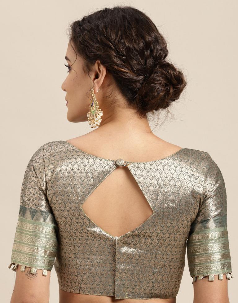 Pista Green Silk Saree | Leemboodi