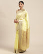 Light Yellow Silk Saree | Leemboodi