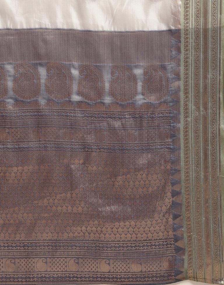 Grey Silk Saree | Leemboodi