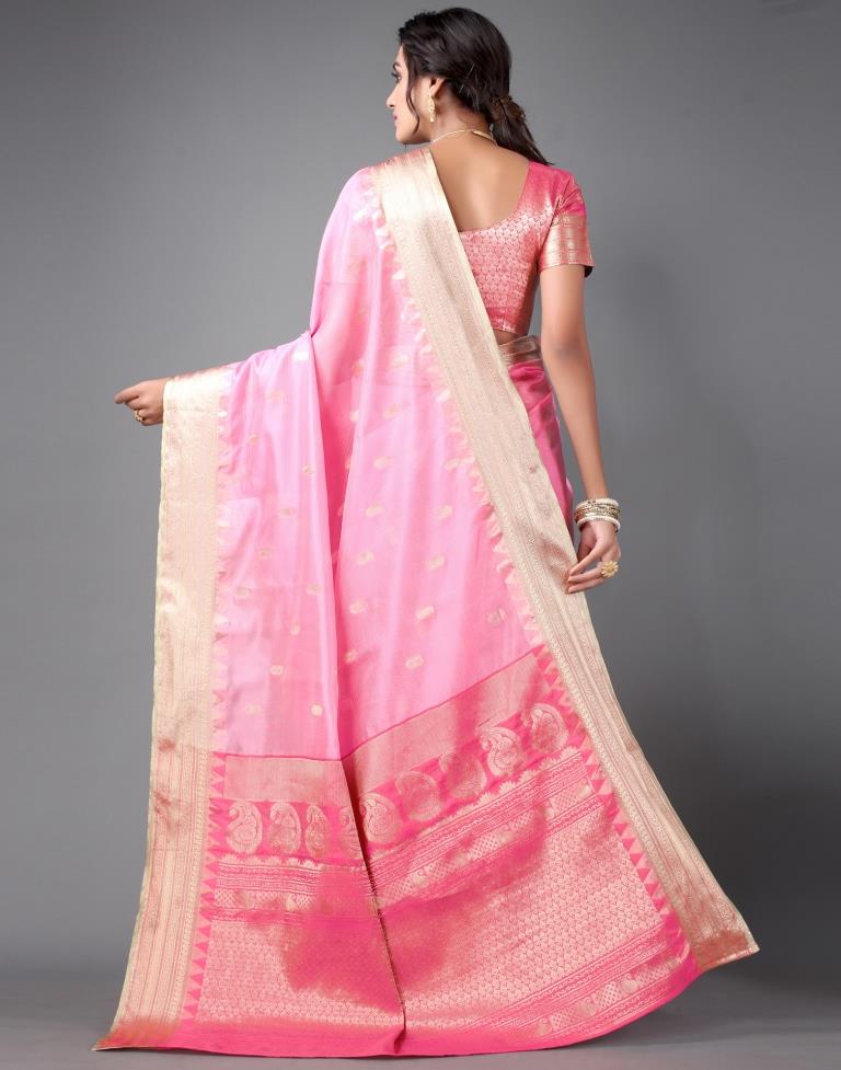 Rose Pink Silk Saree | Sudathi