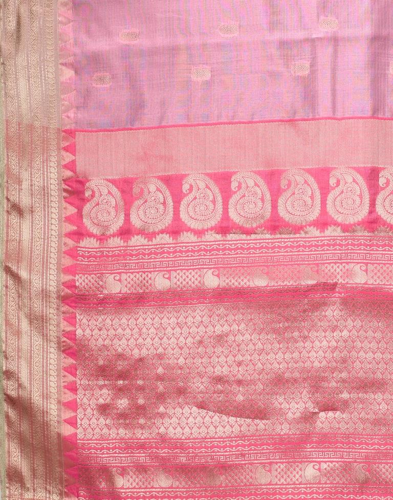Rose Pink Silk Saree | Sudathi