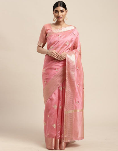 Light Pink Embroidery Saree | Sudathi