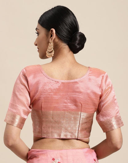 Light Pink Embroidery Saree | Sudathi