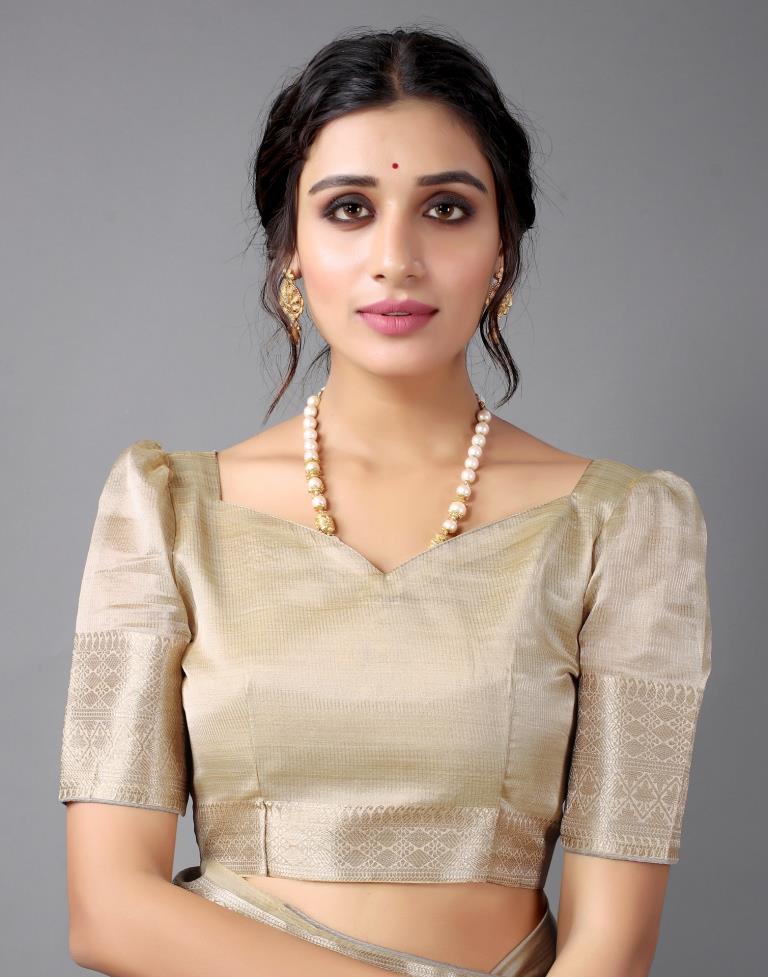 Beige Embroidery Saree | Sudathi