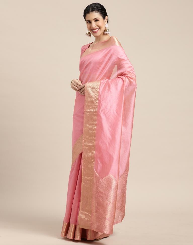 Light Pink Kanjivaram Silk Saree | Sudathi