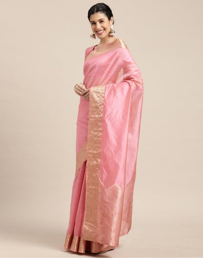 Light Pink Kanjivaram Silk Saree | Sudathi