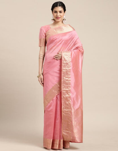 Light Pink Kanjivaram Silk Saree | Sudathi