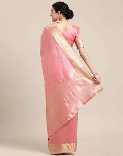 Light Pink Kanjivaram Silk Saree | Sudathi