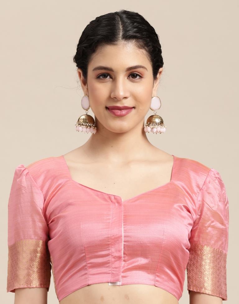 Light Pink Kanjivaram Silk Saree | Sudathi