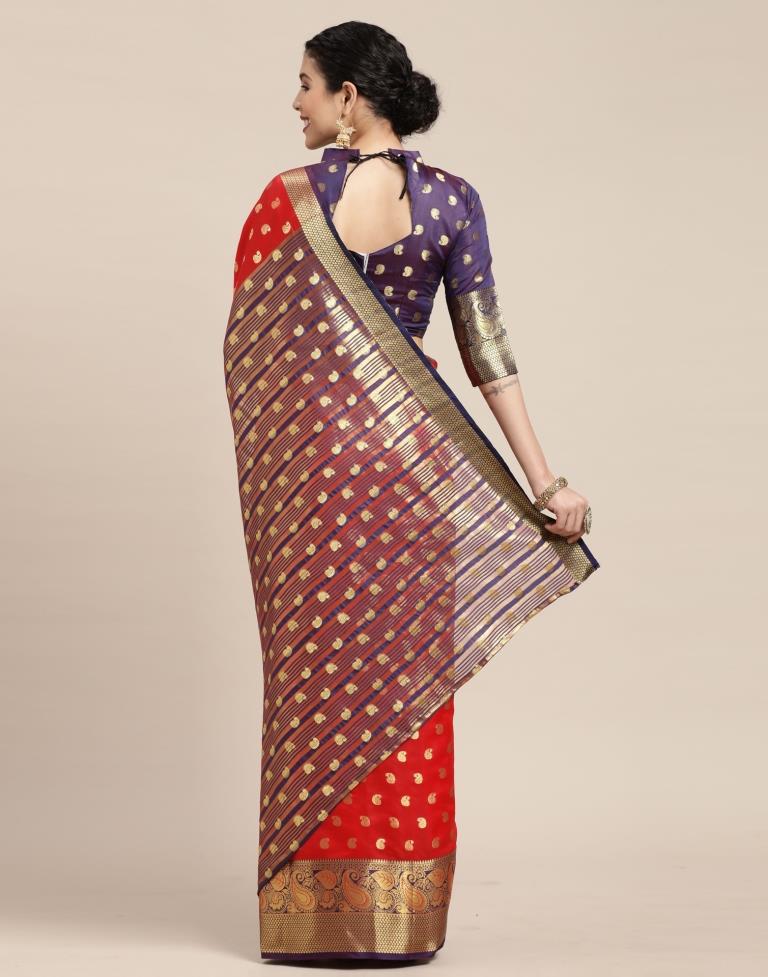 Red Banarasi Silk Saree | Sudathi
