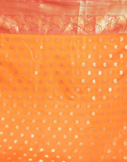 Turmeric Yellow Banarasi Silk Saree | Sudathi