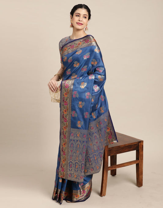 Blue Silk Saree | Sudathi