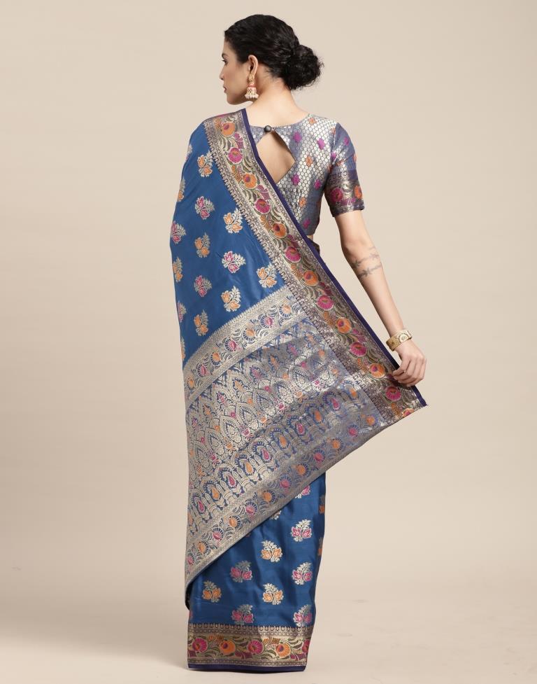 Blue Silk Saree | Sudathi