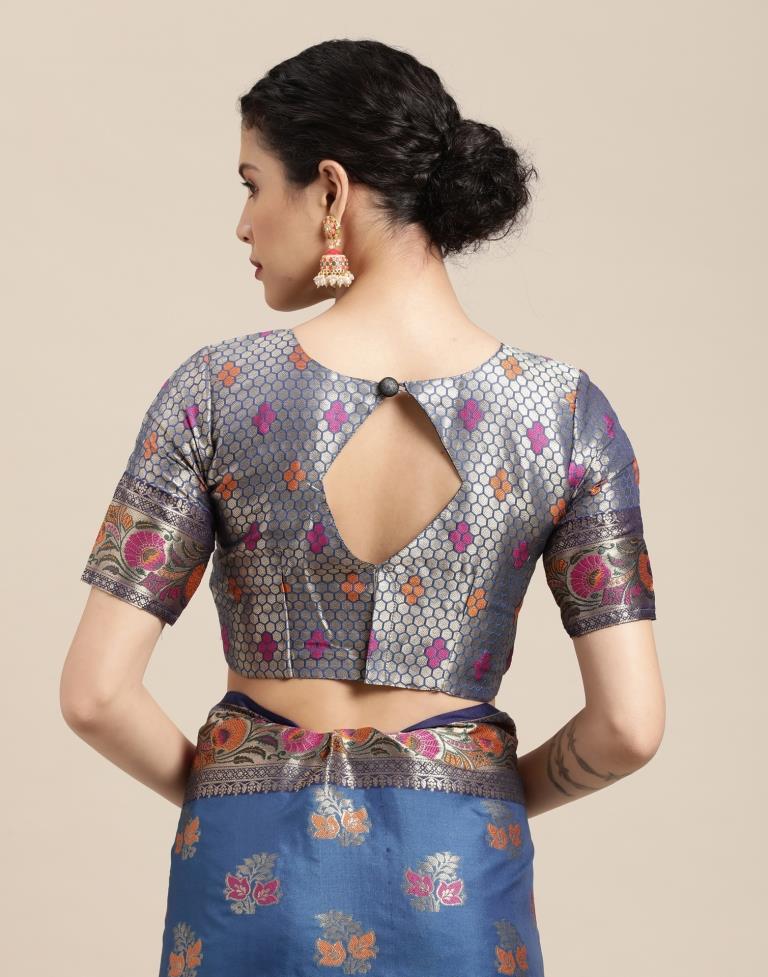 Blue Silk Saree | Sudathi