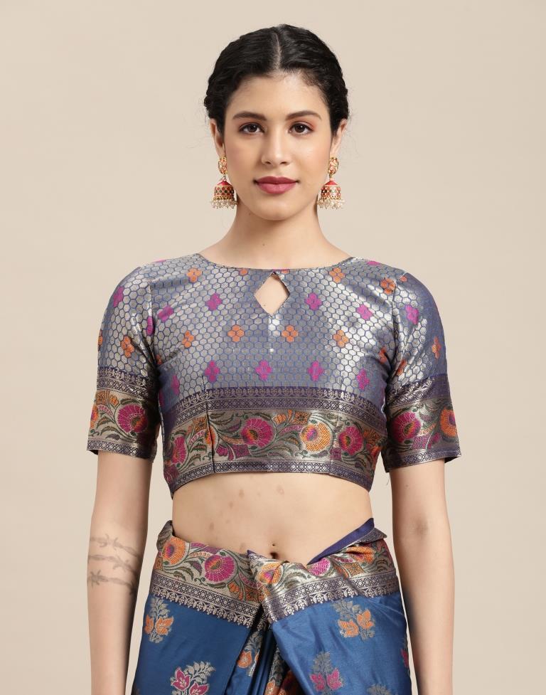 Blue Silk Saree | Sudathi