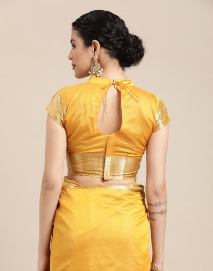 Yellow Kanjivaram Silk Saree | Sudathi