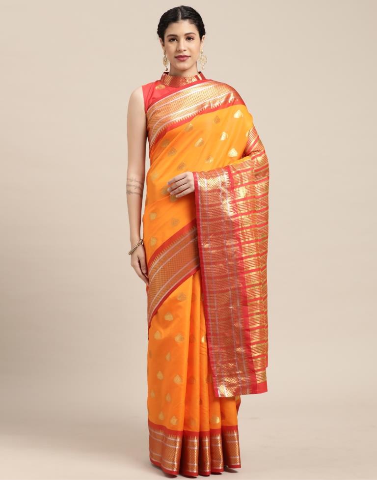 Turmeric Yellow Silk Saree | Sudathi