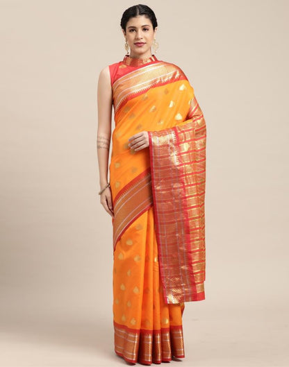 Turmeric Yellow Silk Saree | Sudathi
