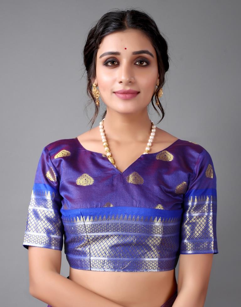 Hot Pink Banarasi Silk Saree | Sudathi