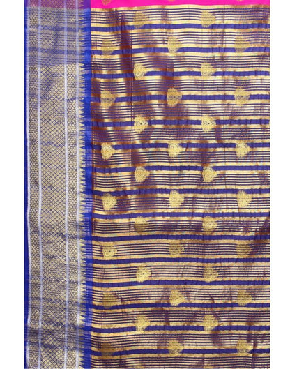 Hot Pink Banarasi Silk Saree | Sudathi