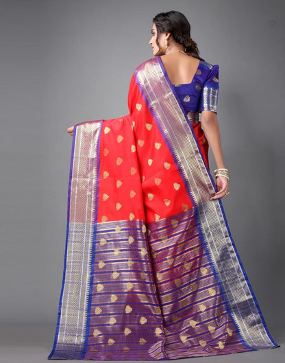 Red Banarasi Silk Saree | Sudathi