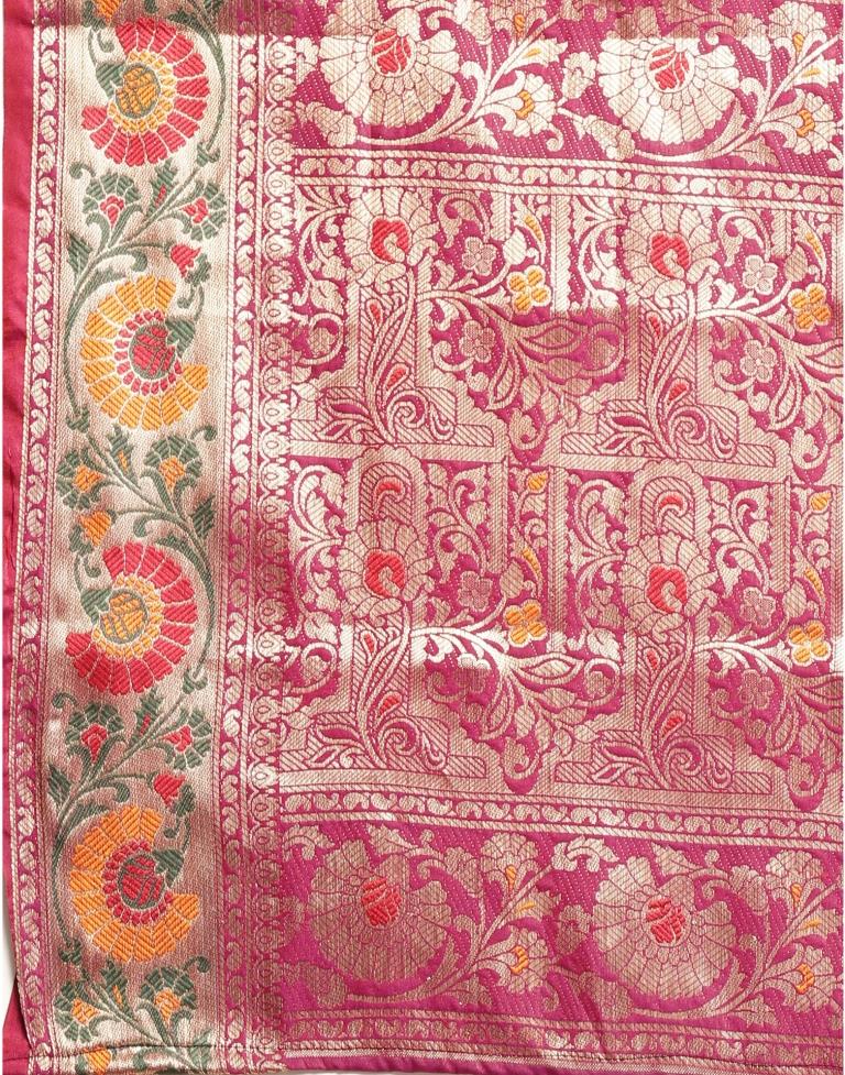 Pink Banarasi Silk Saree | Sudathi