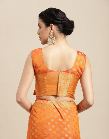 Orange Silk Saree | Sudathi