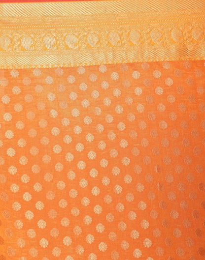 Orange Silk Saree | Sudathi